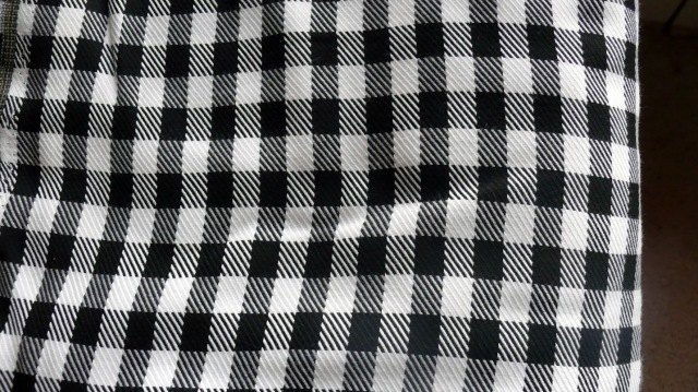 black and white poly check